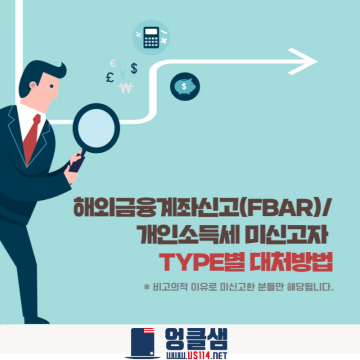 FBAR, 개인소득세 미신고자 TYPE별 대처방법